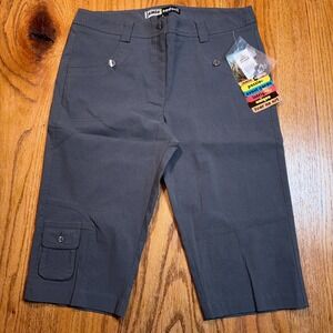 Jamie Sadock Golf Shorts Women's Size 6 Gray Hiking Stretch Pocket 61318
